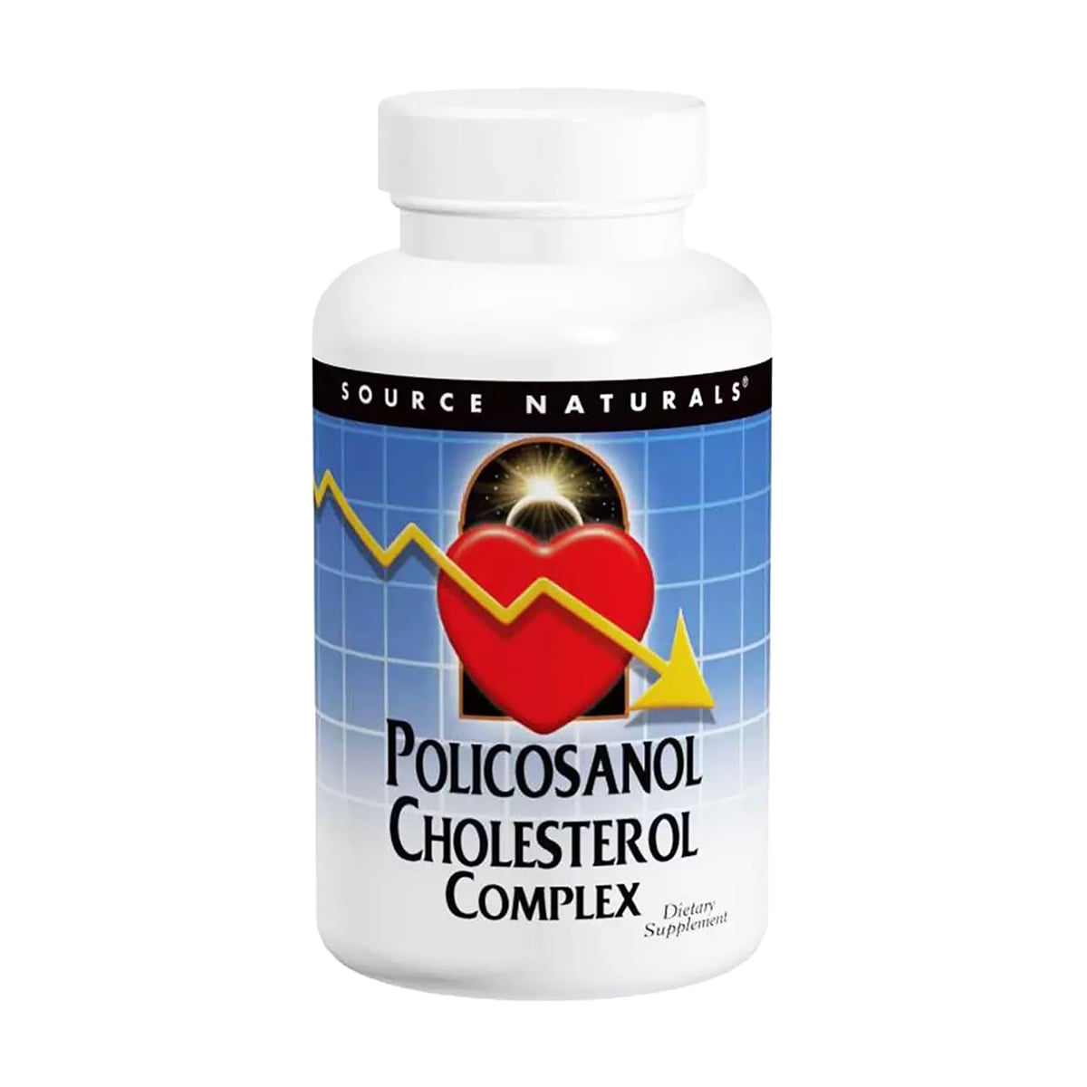Полікозанол комплекс для зниження холестерину Source Naturals Policosanol Cholesterol Complex, 60 таблеток