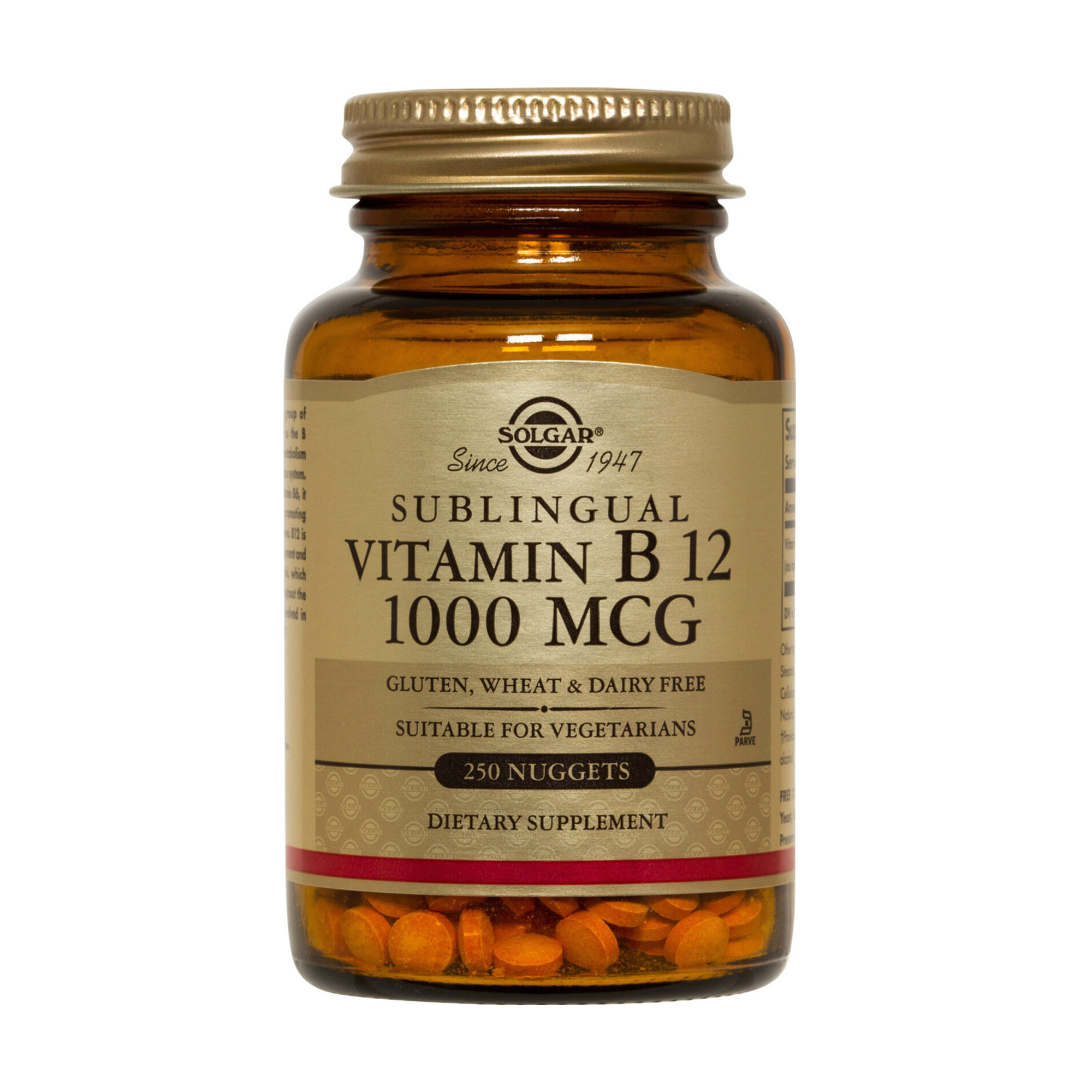 Вітамін B12 Solgar Sublingual Vitamin B12, 1000 мкг, 250 таблеток